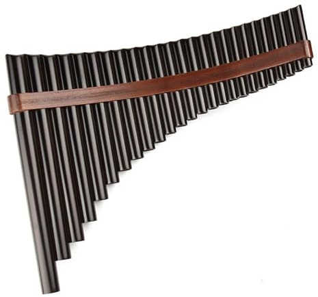 Leichte Panflöten Handgefertigtes Holzblasinstrument Panflöte in C Tonart geeignet für Anfänger und Profis(25-LEFT-G)