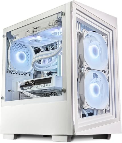 ionz Gaming PC - Intel i5-12400F | | Nvidia RTX 5060 | 32GB DDR5 RAM | 1TB NVMe M.2 SSD | 600W PSU | 240mm AIO | Win 11 | WiFi | G1 - White - V2