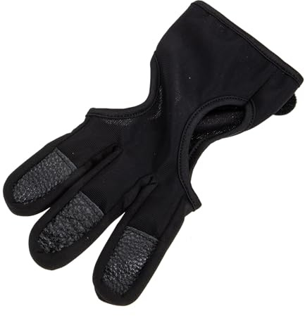DOITOOL Guanto da Tiro Regolabile Protezione Portatile per Dita Morbido Resistente per Caccia Accessorio Professionale per Attrezzatura di Tiro
