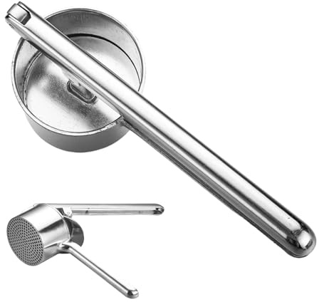 Schiacciapatate | Strumento Passapatate In Alluminio Manuale Ergonomico | Strumento Per Schiacciare Patate | Per La Preparazione Di Salsa Di, Carne Macinata, Hamburger E Per E Cottura