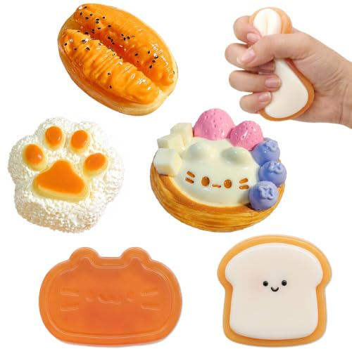 5 Stück Fufu Squishy,Taba Squishy Set | Squishy Pfote,Stress Relief Toy,Mochi Squishy Toys Set,Squeeze Squishies Anti-Stress-Spielzeug,Kawaii Soft Silikon Spielzeug