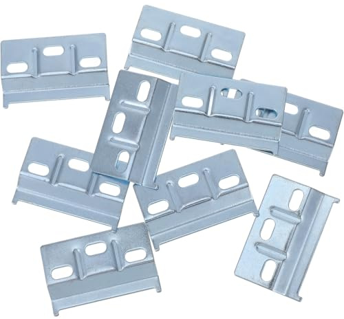 OSALADI 10pcs Supports Muraux pour Armoire Cuisine en Fer Galvanisé Fixation Murale Facile et Support Lourd Cuisine et Salle à Manger