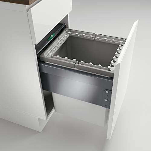 Naber, Cox® base 39 400-1. Abfallsammler, hellgrau, Höhe 460 mm
