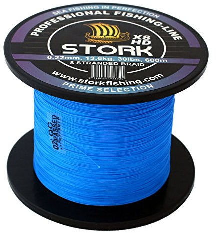 Stork HDx8, 8-Fach geflochtene Premium Angelschnur 600m