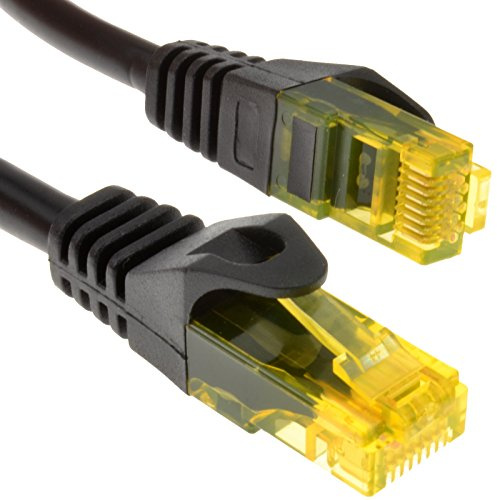 kenable CAT6 Ethernet Network Cable Gigabit Copper Patch Lead Snagless RJ45 10m Black