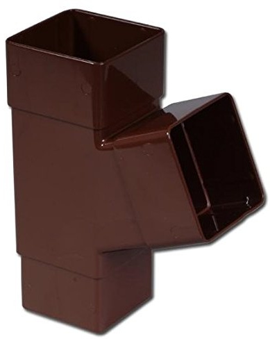 Brown Square Guttering and Downpipe - Gutter and Pipe Fittings - Y Branch
