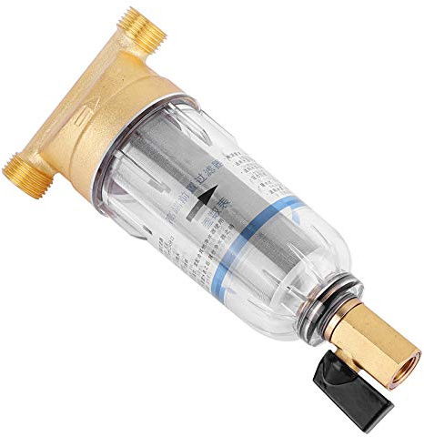 BDBDW Prefiltro de Agua - Sistema de Filtro de sedimento de prefiltro de Agua Reutilizable para el hogar Retrolavado Eliminar sedimento de óxido (tamaño : 3/4 Male Thread)