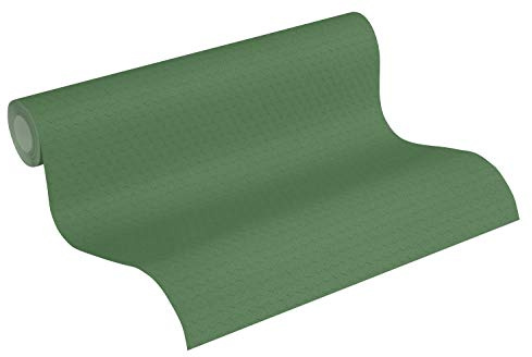 A.S. Création Vliestapete Greenery Tapete Uni 10,05 m x 0,53 m grün Made in Germany 372111 37211-1