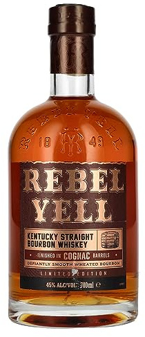 Rebel Yell Bourbon Whiskey Cognac Barrel Finish 45% Vol. 0,7l