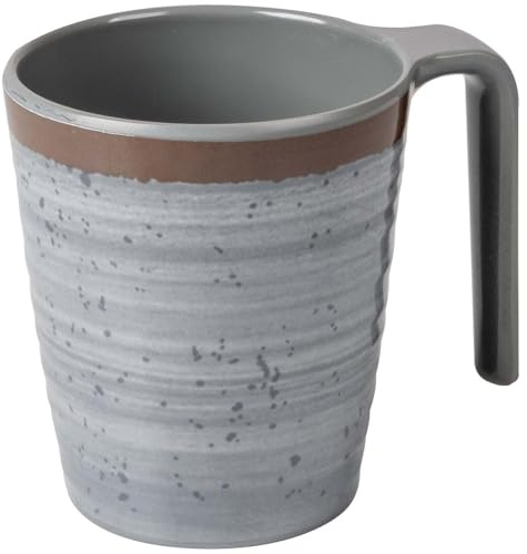 Bo-Camp - Becher - Halo - L - 100% Melamin - 4 Stück - grau