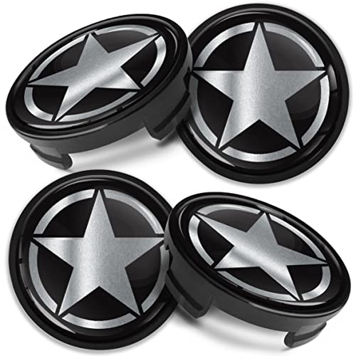 Biomar Labs Tapacubos 54 mm 3D Gel Compatible con Ford OEM 6M21-1003 CF 44