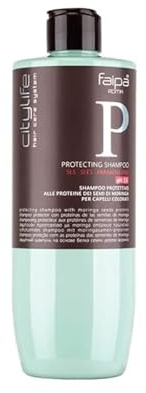 Shampoo Protettivo alle proteine dei semi di moringa per capelli colorati e stressati FAIPA Linea Protecting 400 ml Senza parabeni