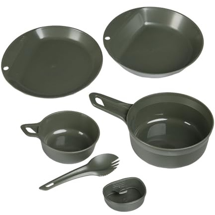 Copytec Camping ESS-Geschirr Oliv Explorer WILDO Set Bushcraft Festival Becher #43348