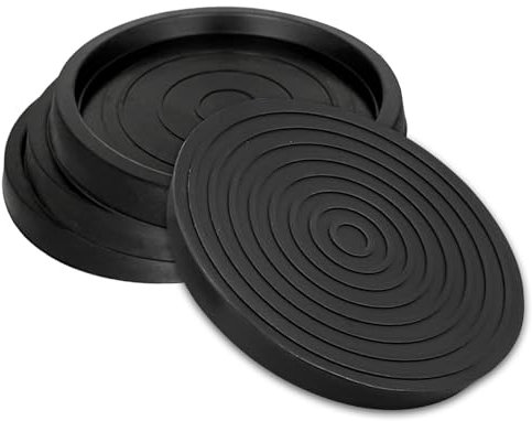 Furniture Caster Cups, Rubber Chair Leg Feet Caps Non Slip Furniture Coasters Pads Leg Floor Protectors for Carpet Bed Cabinet-4pcs