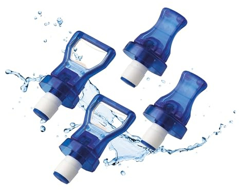 Westmark Flaschenverschluss Set 4-teilig – Flaschenverschlüsse mit Hebel zum Wiederverschließen geöffneter Kronkorkenflaschen, inkl. Silikondichtung und Kapselheber – Blau 444422E3