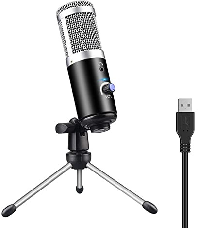 JMOZHCD USB Microphone, Sensitive Sound Pickup, Good Noise Reduction Effect, Noise Reduction Microphone for Computer and Mobile Phone Games
