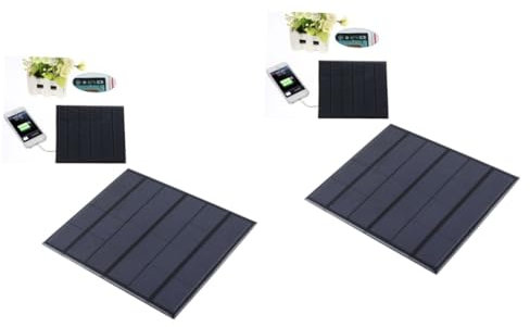 Parliky 2St Sonnenkollektor charger ladegeräte solar batterie handy ladegerã¤te batterie für solarleuchten solarbatterien zuckerstangen beleuchtet außen solar solarpenel solar akku Black