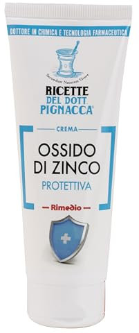 Pilogen Carezza - le Ricette del Dott.Pignacca, Ossido di Zinco Crema Protettiva, con Ossido di Zinco, Camomilla e Malva, Calma la Pelle in Caso di Rossori, Anche Quelli Dovuti a Sfregamento, 75 ml
