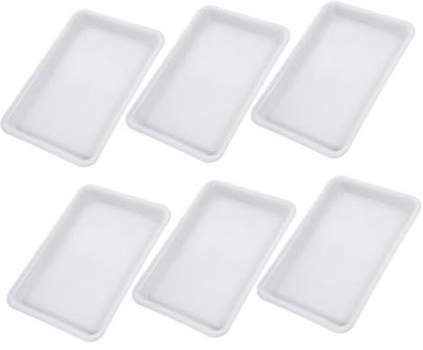 ANDRESLAD 6pièces Soucoupes pour Pots De Fleurs Plastique Bac à Eau pour Plantes Anti-Fuite Compatible avec Jardinières Et Pots
