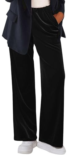 Pantalones deportivos para mujer, de terciopelo, suaves, casuales, sueltos, largos, para yoga, deportes, correr, pantalones de chándal de pierna ancha, ropa de descanso, trabajo, vacaciones, cómodos,