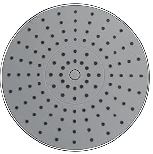 GSZCCZS 23 cm Regenduschkopf, Abs-Polnisch-Chrom-Finish, Regenduschkopf, druckverstärkend, Fester Duschkopf, Silikondüsen, einfach zu reinigen und zu installieren – Wasserfall-Ganzkörperabdeckung