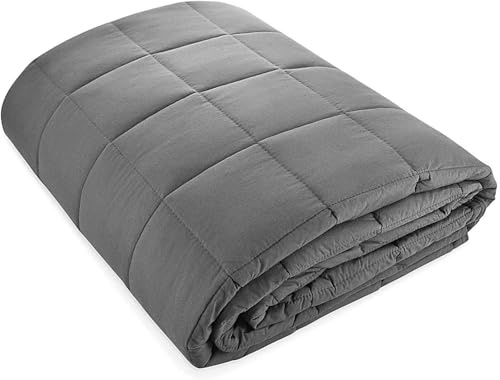 viceroy bedding Weighted Blanket - Premium Material 100% Cotton - Autism Sensory Heavy Weight Blanket for Sleep, Reduces Anxiety, Insomnia (100cm x155cm - 3.5kg (7.5lb))