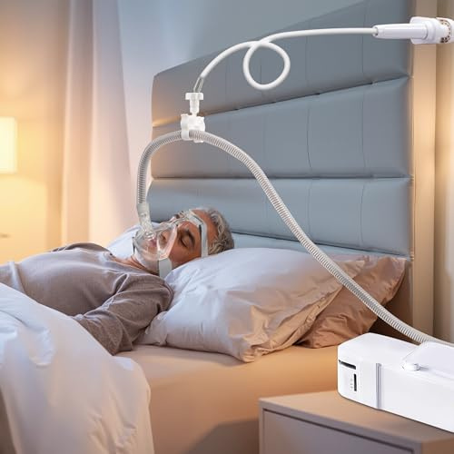 NIdreamCE CPAP Schlauchhalter & Schlauchheber Verstellbarer, Schlauchunterstützung für cpap gerät Verhinderung von CPAP Schläuchen Leckage & Verwicklung Verstellbar & Robust