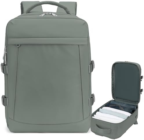 Yankony Handgepäck Rucksack 55x40x20 Für Ryanair | Groß Reiserucksack 44L Travel Backpack Rucksack Handgepäck Flugzeug Für Herren Damen