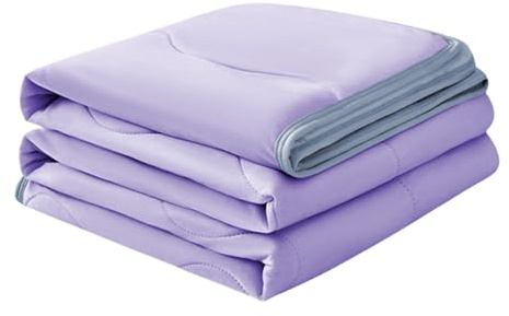 Ice Cooling Blanket for Night Sweats UK Summer Cooling Blankets King Size Double Bed Adult Single Skin Friendly Plain for Bed Blanket Cooler Quilt for Hot Sleepers Sweats All-Season Lightweight Throws