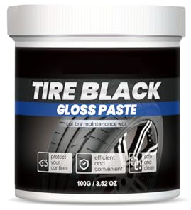 Reifenglanz,Reifen Glanz Pflegende Creme,Reifenglanz Auto-Pflegemittel,Tire Black Wax,Pflegepaste für Autoreifen,Endurance High Gloss Reifenpflege,Reifenreiniger Reifenpflege Auto Zubehör,100g