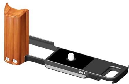 laxreheye L-förmiger Griff mit Halterung, Handgriff aus Holz mit Schnellentriegelung, Halterung für Kameraplatte, für Reisen, Outdoor, Radfahren, Camping, Wandern, Wandern