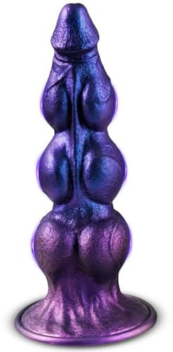 BDSMLOVE Dildo anale con ventosa, perline anali, giocattoli anali, dildo gigante fantasy, masturbatore a coda di dildo, giocattolo sessuale per donne e uomini (L)