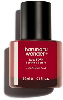 haruharu wonder Rose PDRN Sérum Apaisant à l’Acide Azélaïque, 30 ml | Apaise les rougeurs, Cible les imperfections, Unifie le teint, Peaux sensibles, Sans parfum, Skincare coréenne, Vegan