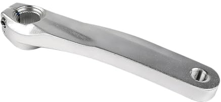 PEPWE Brazo de manivela de bicicleta de aleación de aluminio de 220 mm, montaje directo, color negro, reemplazo izquierdo para brazo de manivela de montaña