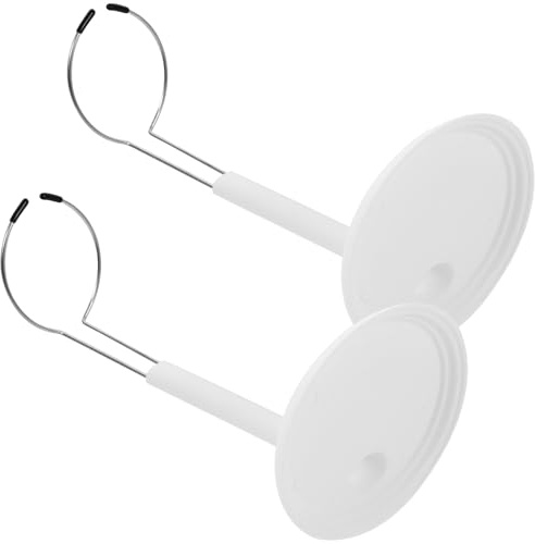 TOBBOMEY 2 Stück Tragbarer Puppenständer aus PVC 25cm Weiß Lagerregal und Displayhalter für Modepuppen Aufbewahrung und Präsentation im Heim und Ladeneinsatz