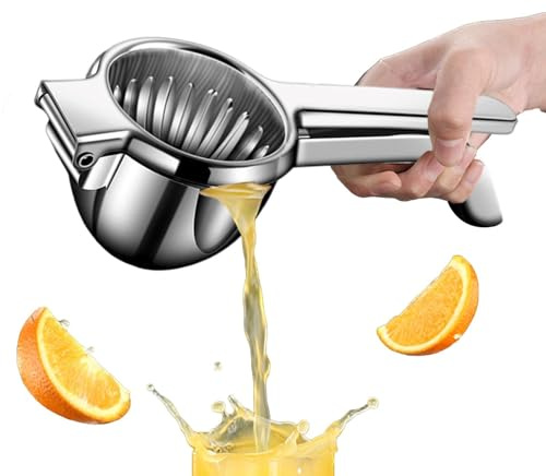 yanzisura Exprimidor de limón de mano | con filtro portátil de gran capacidad profesional herramienta de bar | Exprimidor de limón naranja de cocina para el hogar, cocina, cítricos, frutas, granadas
