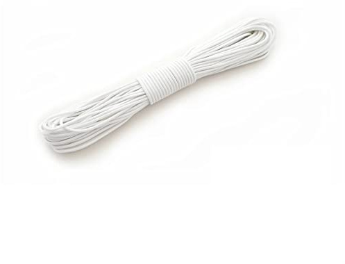 VHxcvDG Kletterseil, 5 m, leuchtendes Paracord 550 Fallschirmseil, Umhängeband, Mil-Spec Typ III, 7 Stränge, Klettern, Camping, Überlebensausrüstung, Fallschirmschnur (Weiß, 5 m)