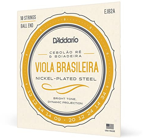 D'Addario EJ82A Viola Brasileira Set (Cebolao Re und Boiadeira)