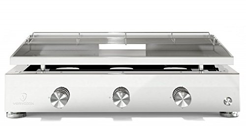 Plancha Gas Acero Inoxidable 3 Fuegos, Simplicity