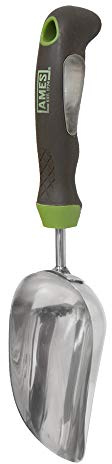 AMES 2445400 rostfritt stål handjordskopa med ergo-gelgrepp, 33 cm