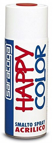 Saratoga happy color 400ml bomboletta vernice spray colore 081 grigio blu RAL 7031