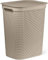 Rotho Brisen Collecteur de Lavage 50 l avec Couvercle et 2 Poignées, Plastique (PP) sans BPA, Cappuccino, 50 l (43,1 X 34,0 X 52,9 cm)