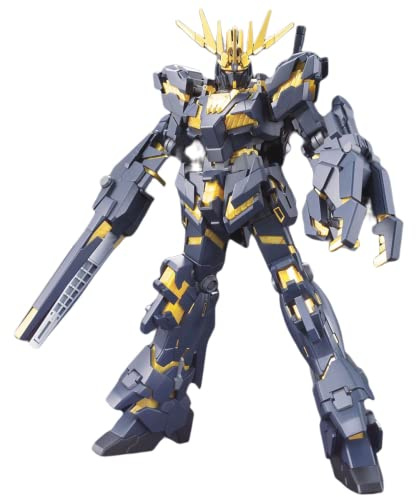 Gundam - HGUC 1/144 RX-0 Unicorn 02 Banshee Destroy Mode - Model Kit, Noir