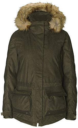 Seeland warme Jagdjacke Damen Winter North Pine Green mit 3M Thinsulate(TM)-Futter - Wasserdichte geräuscharme Jagdjacke, Größe:40