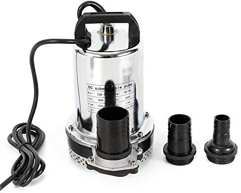 12V 160W Edelstahl DC Tauchpumpe Wasserpumpe Brunnenpumpe Tauchpumpe 6000L/H Tiefbrunnenpumpe Edelstahl Garten Wasserpumpe