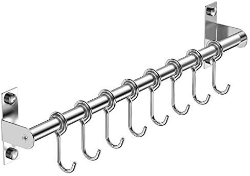 Lesfit Patère de cuisine autocollante sans perçage pour ustensiles de cuisine