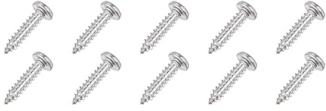 QUARKZMAN 100 Stück selbstschneidende Schrauben 3,5 mm x 16 mm Silberton | Edelstahl, Kreuzschlitz Pan Head, für Holz Gipskarton und Kunststoff, selbstschneidende Schrauben