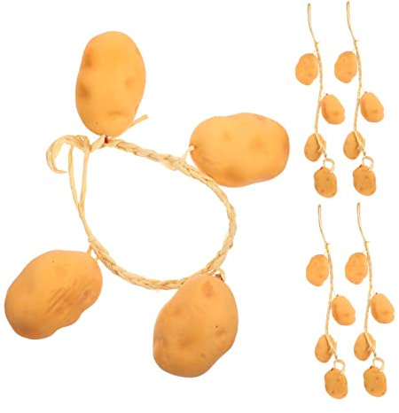 Cabilock Pommes De Terre Décoratives Suspendues Guirlandes Forme De Pommes De Terre Accessoires De Photographie Décorations De Cuisine