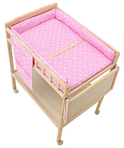 Cambiador de Pañale,Escritorio para el cuidado del recién nacido, bañera de masaje, lata multifuncional, cuna móvil, 3 colores, 0-3 años, 45 × 24 × 39 pulgadas