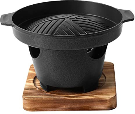 BESPORTBLE Gril sans Fumée pour Barbecue Intérieur Four à Rôtir Aluminium Outil de Cuisson pour Légumes Brochettes et Viandes